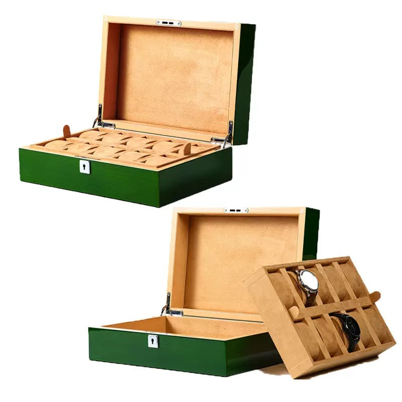Luxury Emerald Watch Storage Box