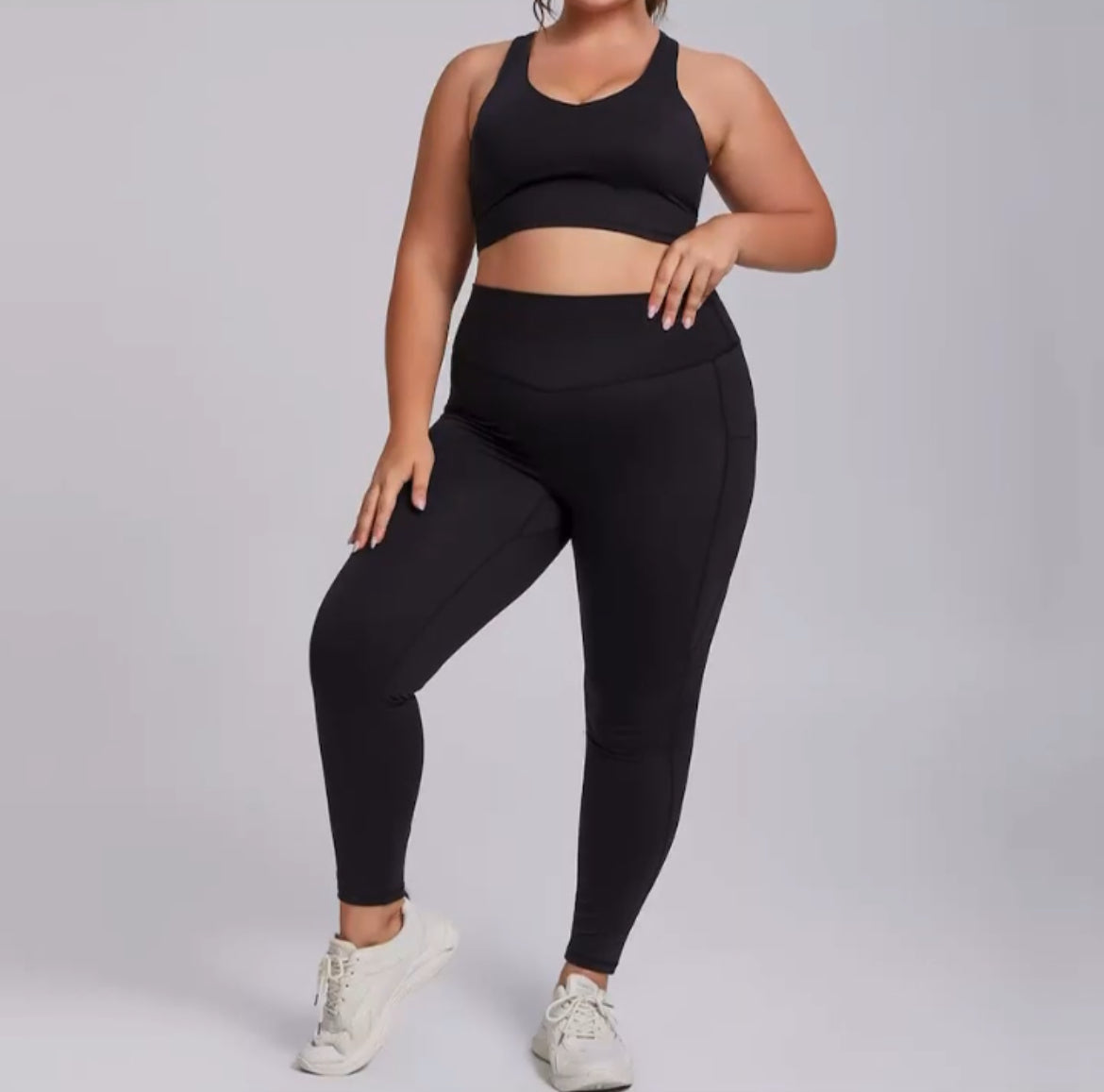 High Quality Stylish 2-Piece Gym Set (Plus size)