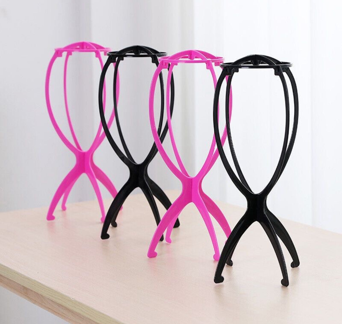 Plastic Wig Display Stand (Set of 4)