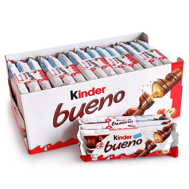30 Packs of Kinder Bueno Creamy Chocolate Bars