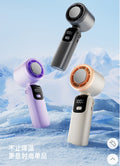 Cooling Rechargeable Hand Fan with LED Display