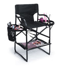Foldable Makeup Chair with double tray + Free Tools Waist Bag
