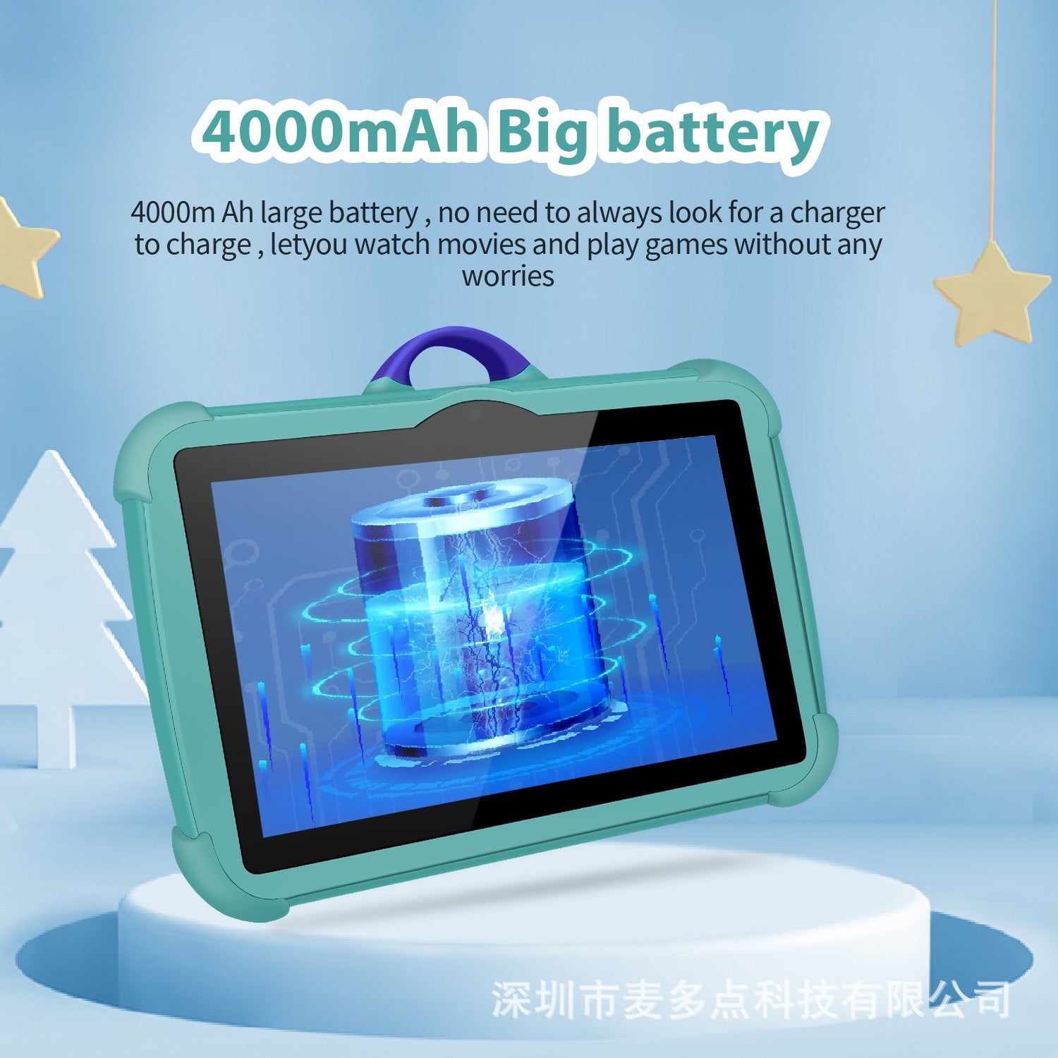 Kids Educational Learning & Games Android Tablet/ 7” HD Screen/ 4GB+64GB/ Dual Camera