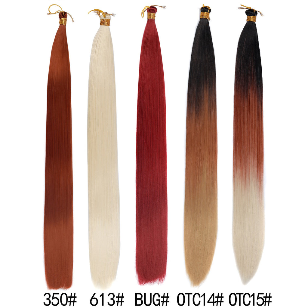 30 inches 150g Silky Bone Straight Braids extensions