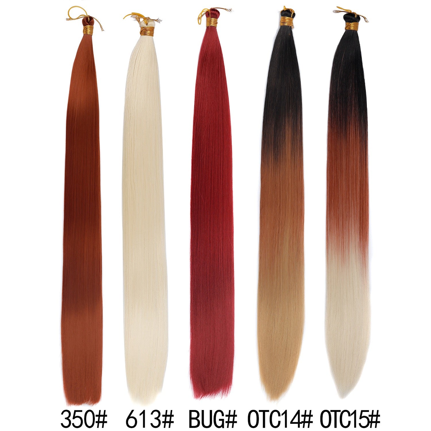 30 inches 150g Silky Bone Straight Braids extensions