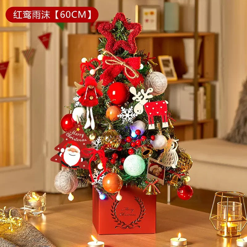 60cm Mini Pre-Decorated Christmas Tabletop Trees