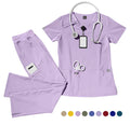 Premium Unisex Medical Scrubs Set | Breathable Top & Pants with Utility Pockets