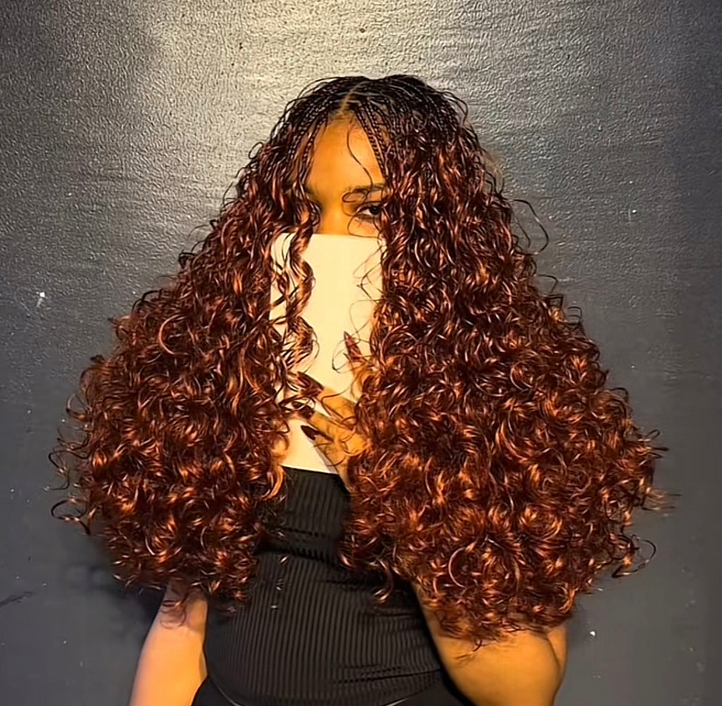 20 inches 150g Italian Curly Braids extensions: 3-4 Packs for a full head