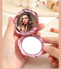 Rose Flower Compact Mirror