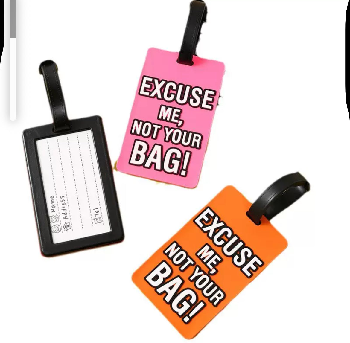 (5 piece-set) Luggage Tag – “Excuse Me, Not Your Bag!”