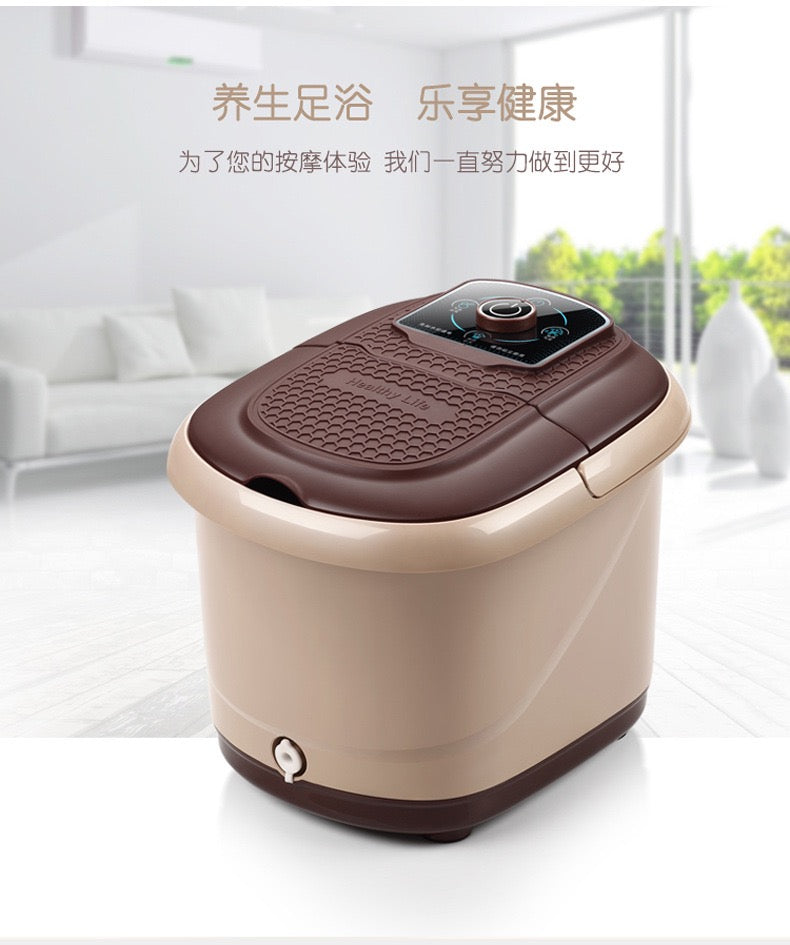 CHIGO Electric Heated Foot Spa Massager with Rollers & Temperature Control
