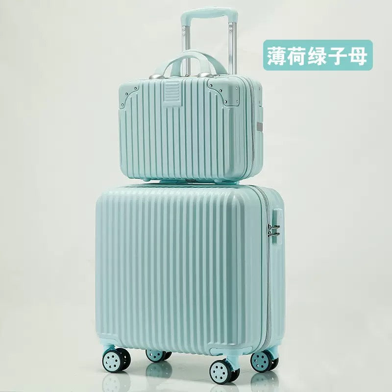 Hard Shell 2-piece Travel Luggage Set (14/18”)
