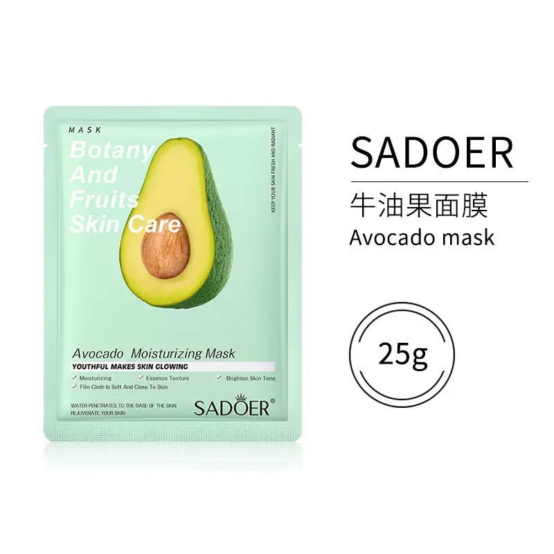 SADOER Plant & Fruit Sheet Face Mask Set (Pack of 8 – Mixed Variants)