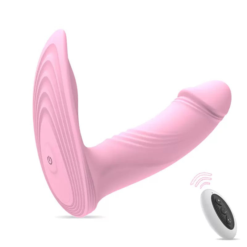 Wearable Dildo + Clitoris Vibrator Stimulator with Remote Control