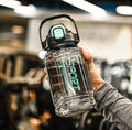 Sports Hydration Water Bottle with Carry Handle & Straw Lid