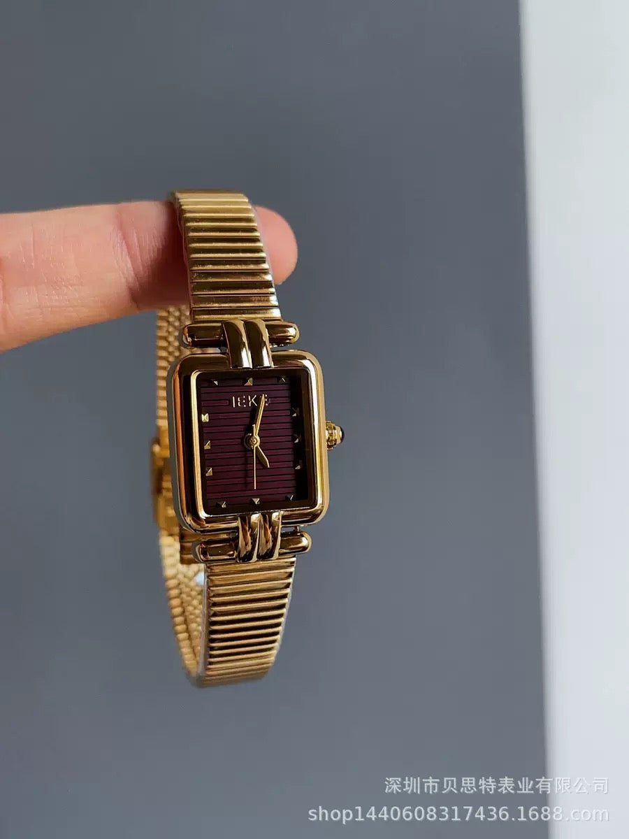 Luxury Vintage Gold Bracelet Watches: Elegant Minimalist Collection (Comes Boxed)