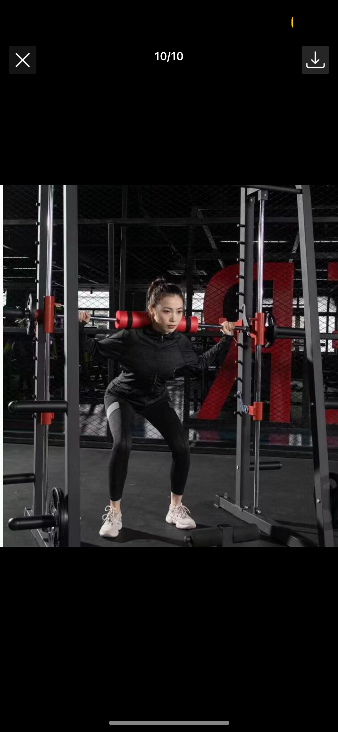 Barbell Shoulder Pad (High-Density Foam Squat & Hip Thrust Protector) with Straps