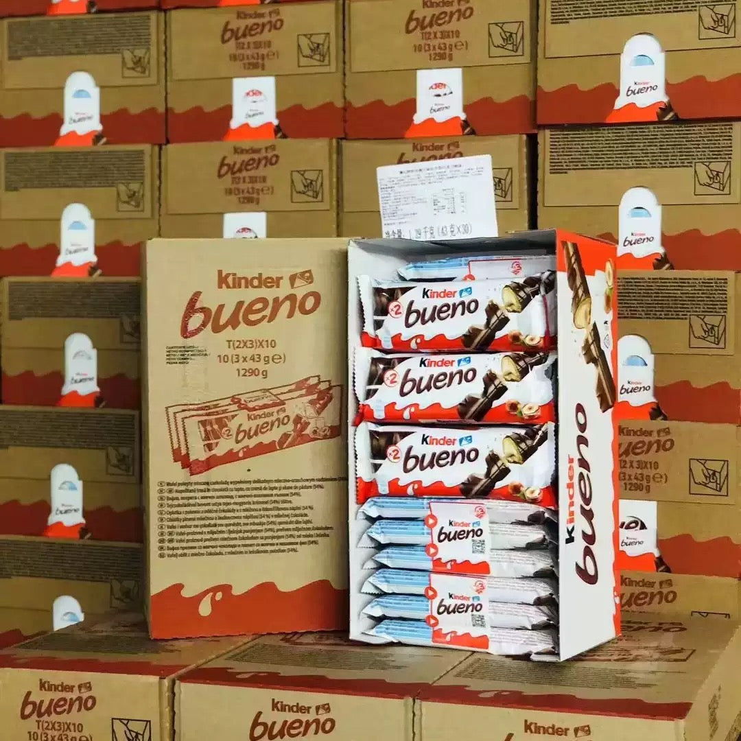 30 Packs of Kinder Bueno Creamy Chocolate Bars