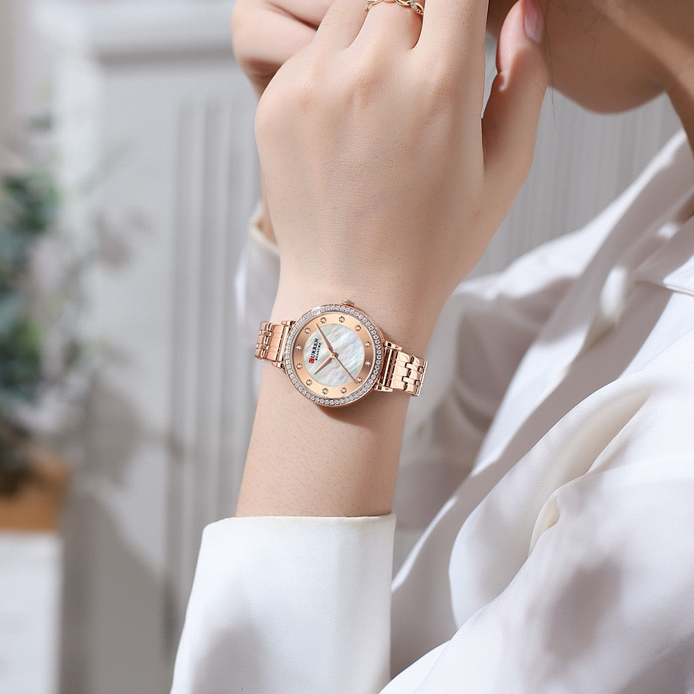 CURREN Blanche Chic Women’s Stainless Steel Watch (Comes Boxed)