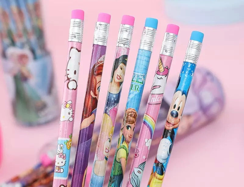 (Pack of 6) Kids Character HB Pencil Set: (30 Pencils per pack)