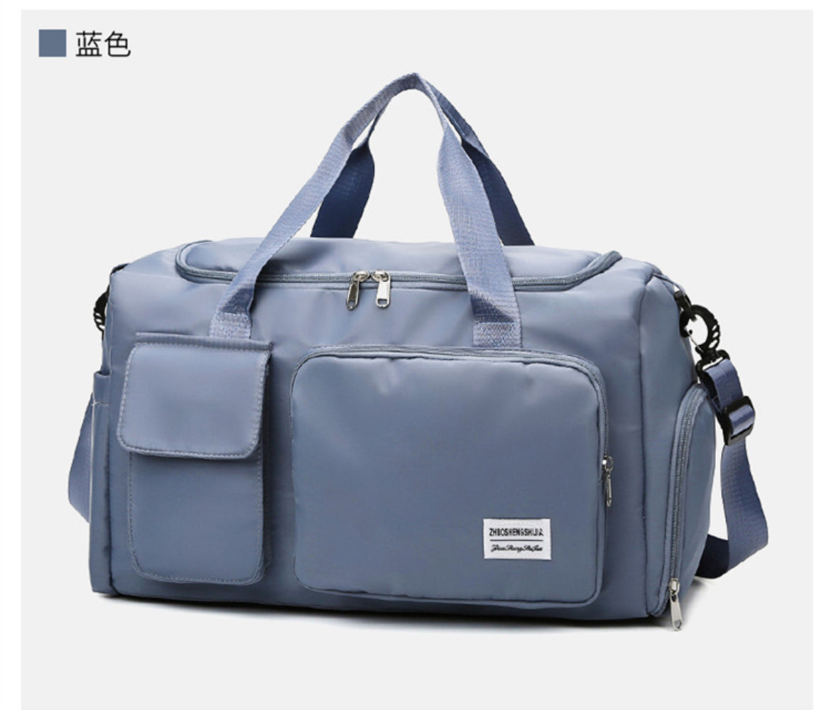 Large Capacity Travel & Gym Duffel Bag with Shoe Compartment