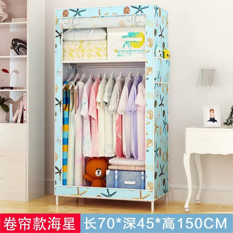 Portable Foldable Fabric Wardrobe Closet (70x45x150cm)