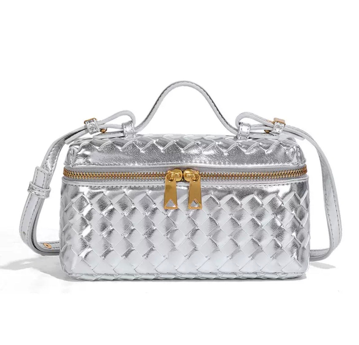 Woven Luxe Mini Crossbody Bag