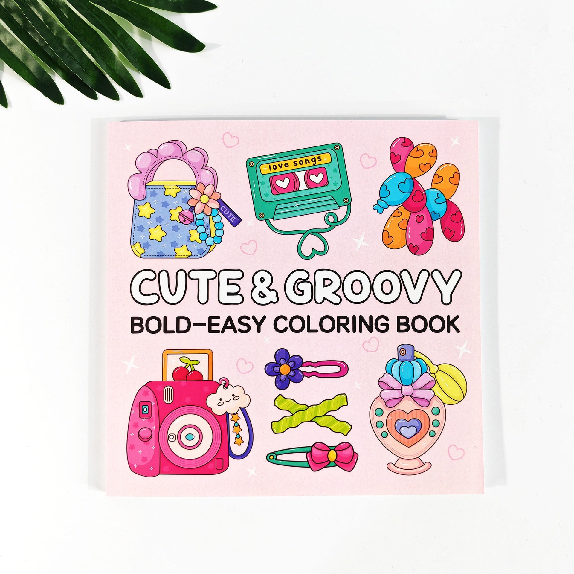 Cute Girly Aesthetic Coloring Book Set (Set of 5 Books)