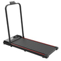 Foldable Home Walking & Jogging Treadmill with LED Display and Safety Handlebars