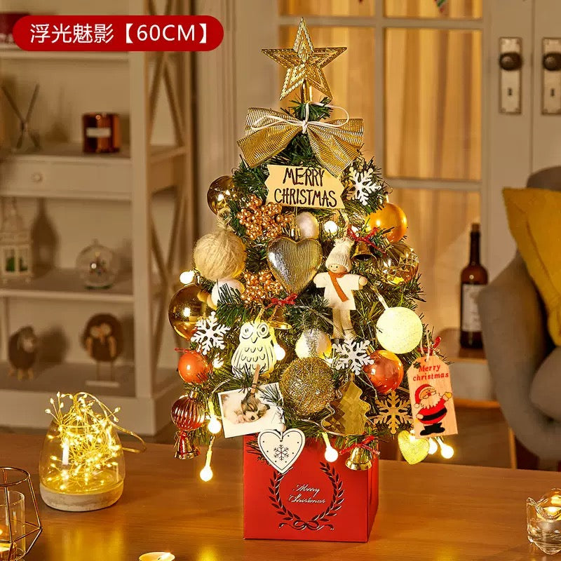 60cm Mini Pre-Decorated Christmas Tabletop Trees