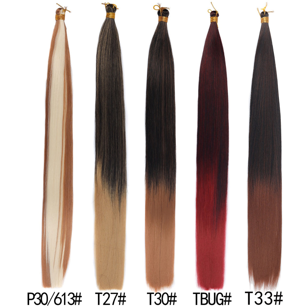 30 inches 150g Silky Bone Straight Braids extensions