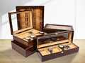 Premium Glass-Top Watch Organizer Case