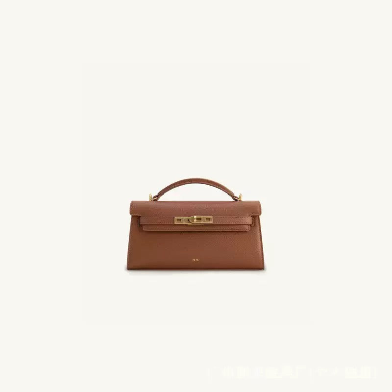 Luxury Mini Top-Handle Shoulder Bag – Croc & Smooth Leather Finish
