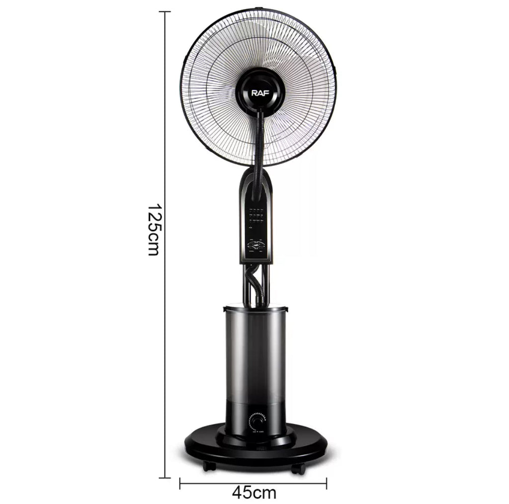 RAF Mist Cooling Standing Fan & Remote Control (5L Water Tank)