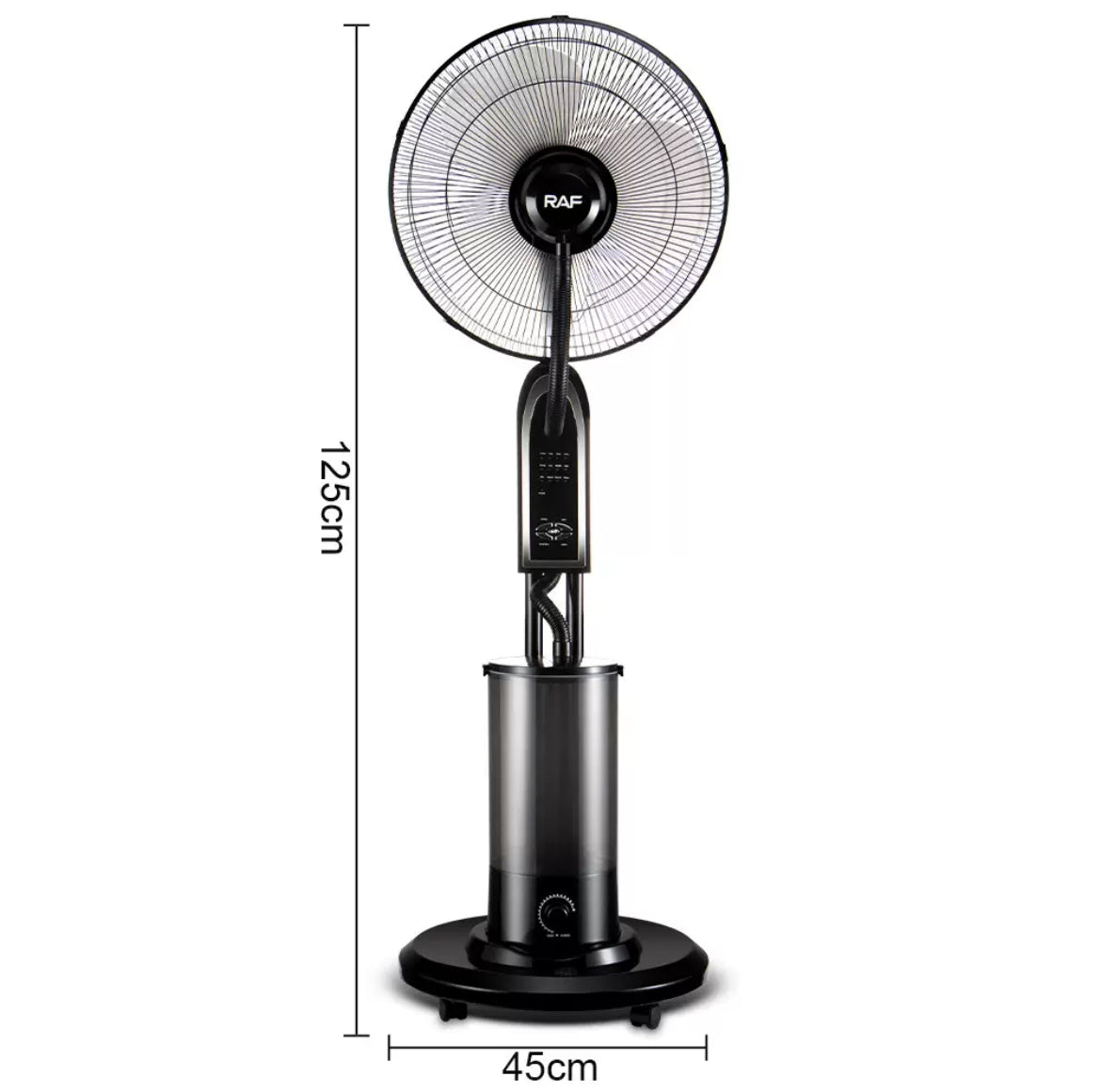 RAF Mist Cooling Standing Fan & Remote Control (5L Water Tank)