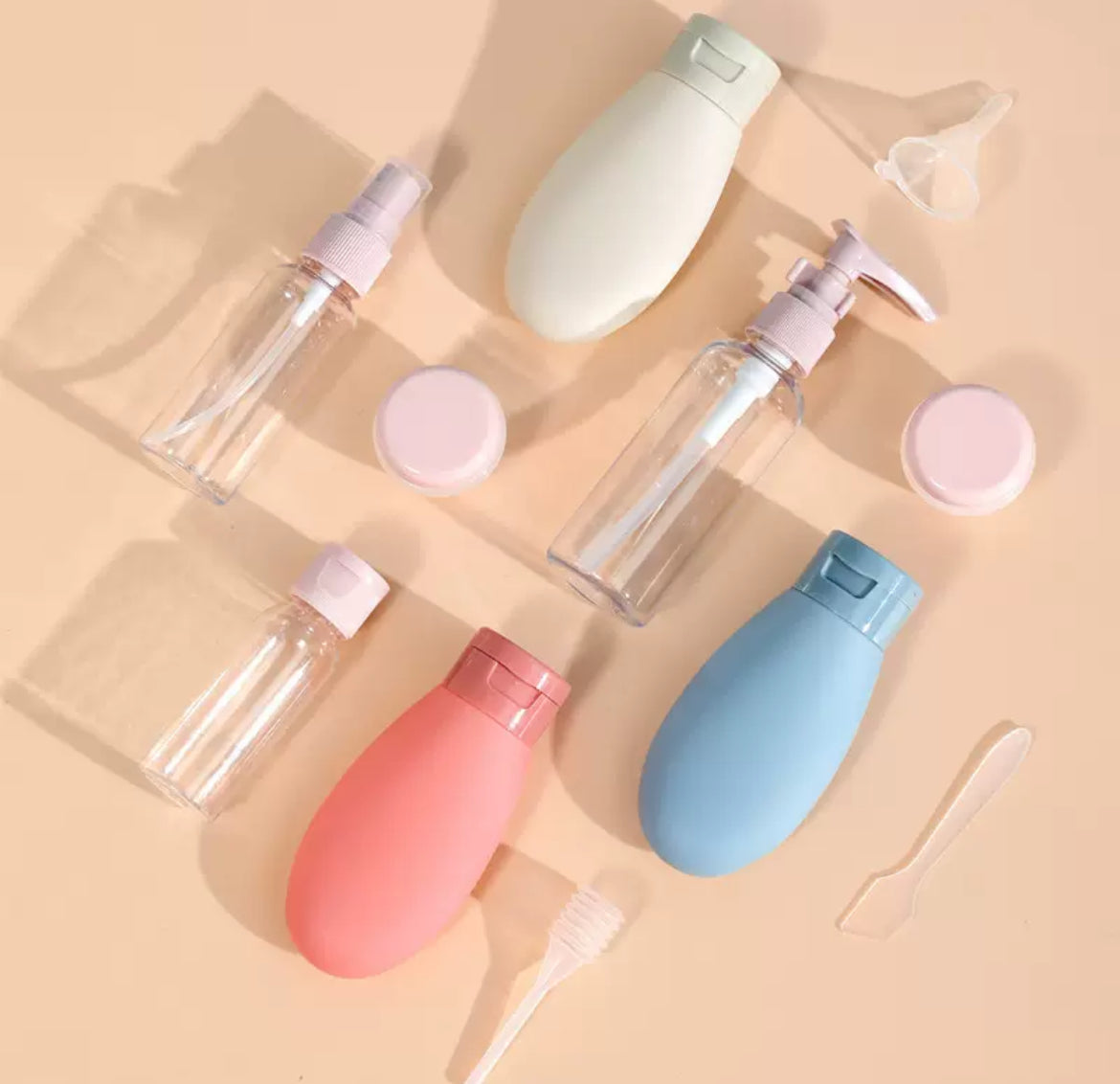 Compact Travel Bottle set for cosmetics (11-piece set)