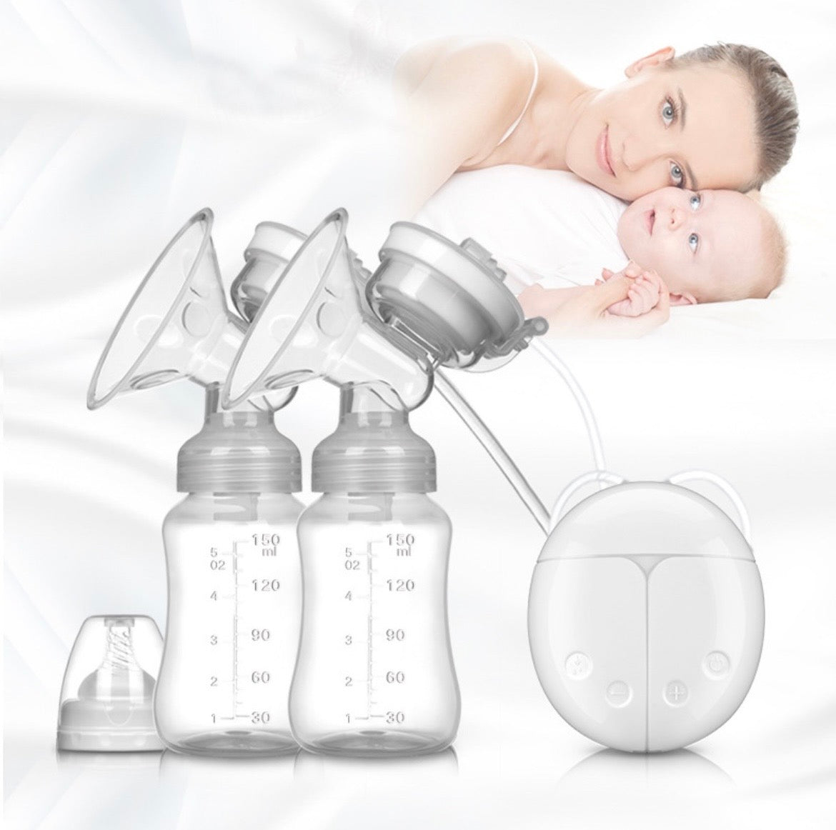 Portable Electric Double Breast Pump | Rechargeable BPA-Free Milk Extractor Set