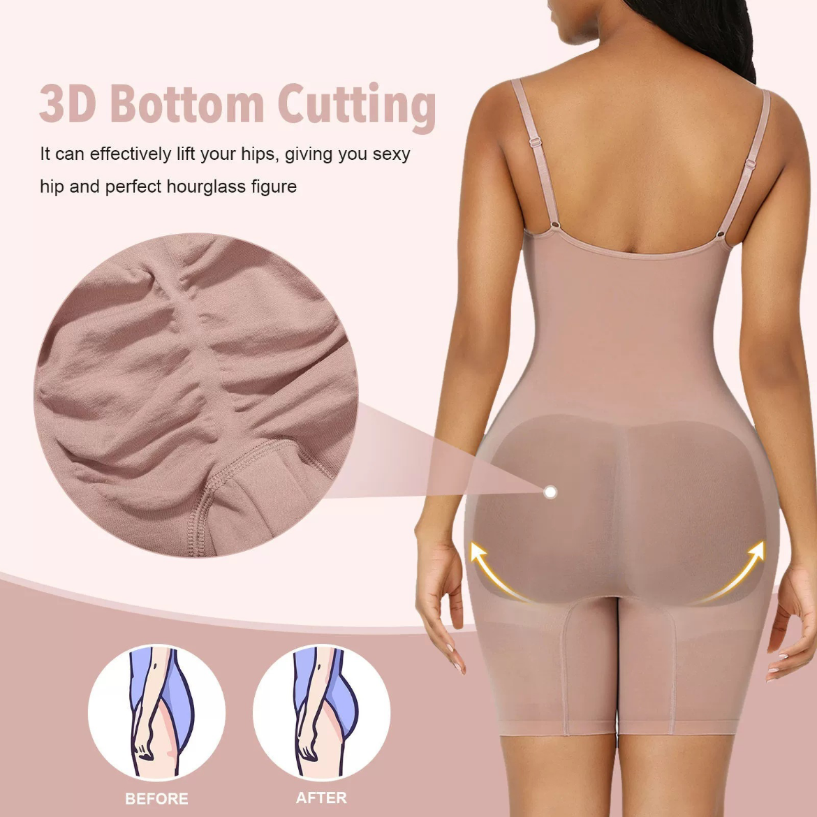 Compression Shapewear for Tummy control and Butt-lift