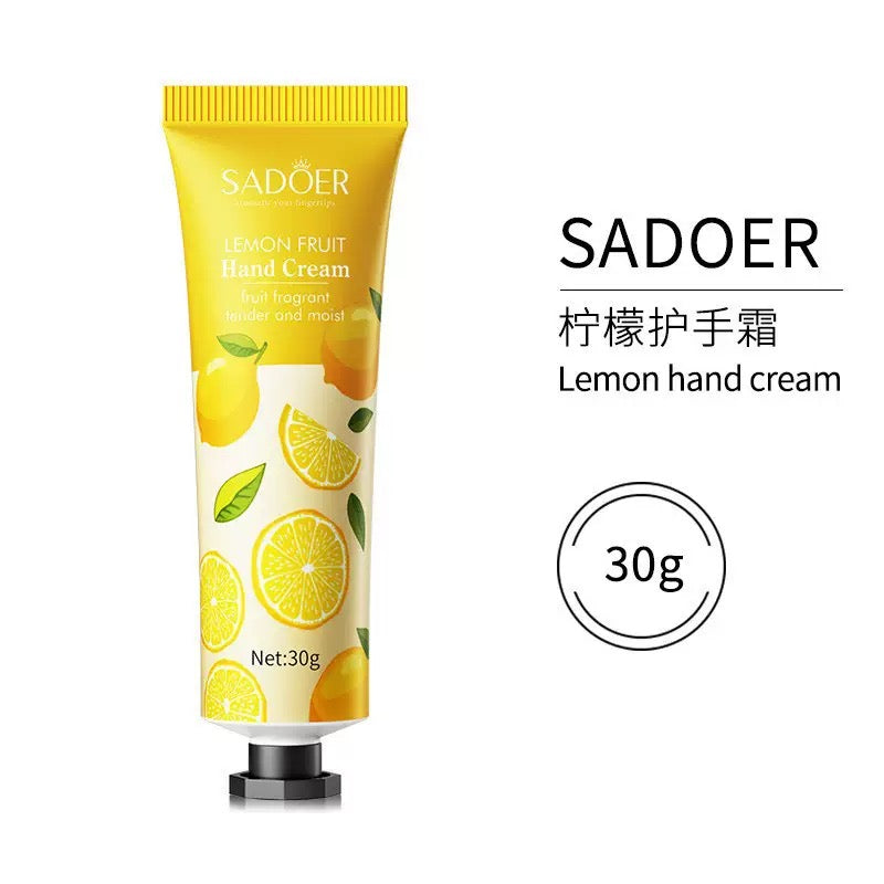 SADOER Botanical Hand Cream Set (Pack of 12 Tubes × 30g) – Mixed Scents Deep Moisturizing Hand Care