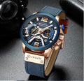 CURREN Sport Chronograph Men’s Leather Strap Watch (Comes Boxed)