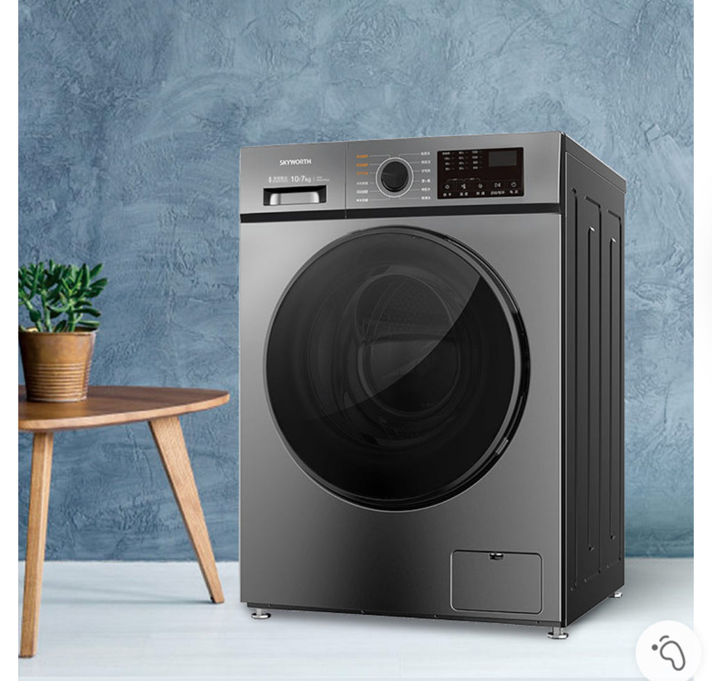 SKYWORTH 10kg Capacity Front Load Washing + Drying Machine