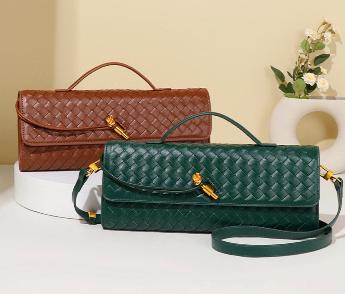 Classic Long Clutch Bag with Shoulder Strap