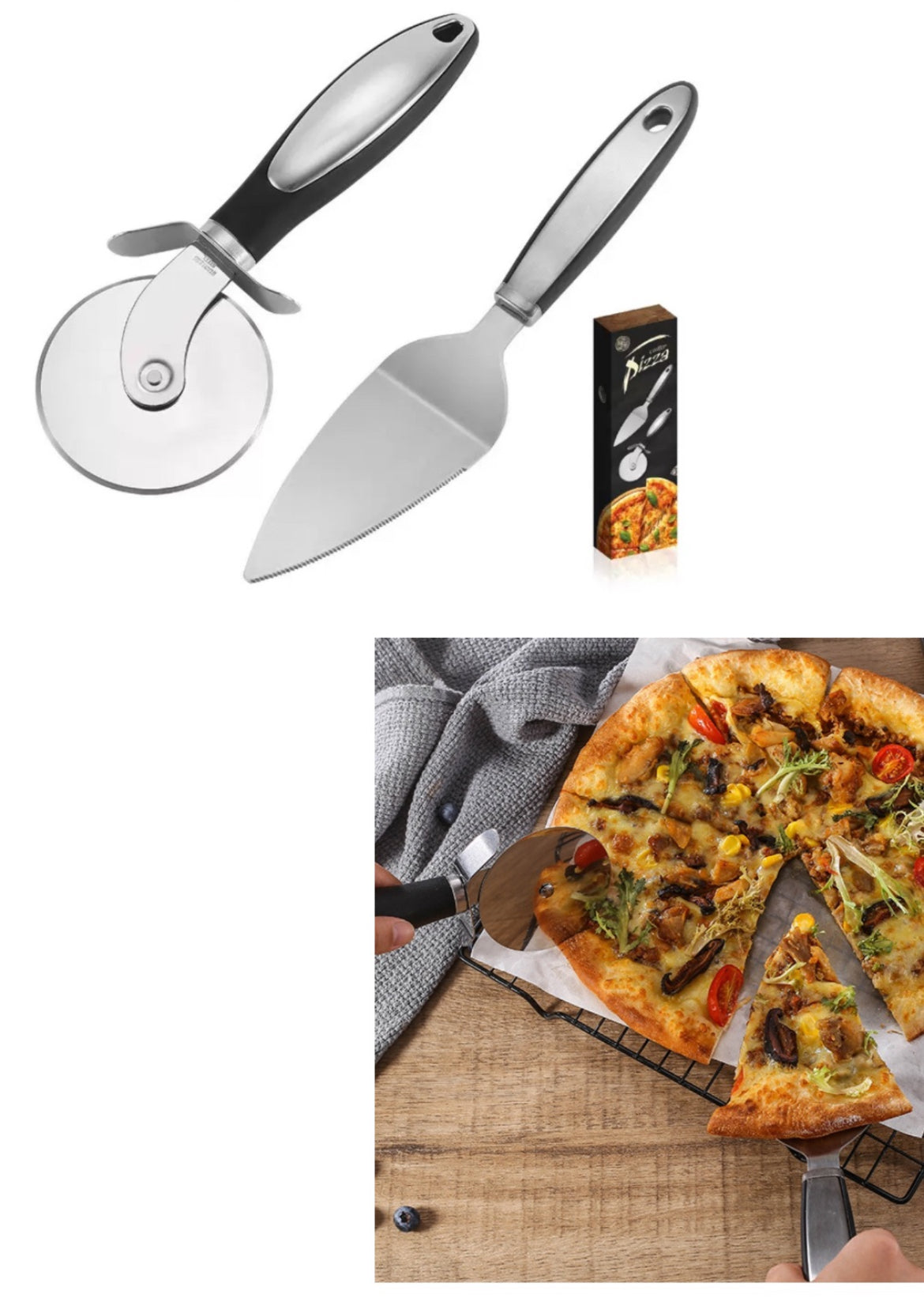 Pizza Cutter + Server