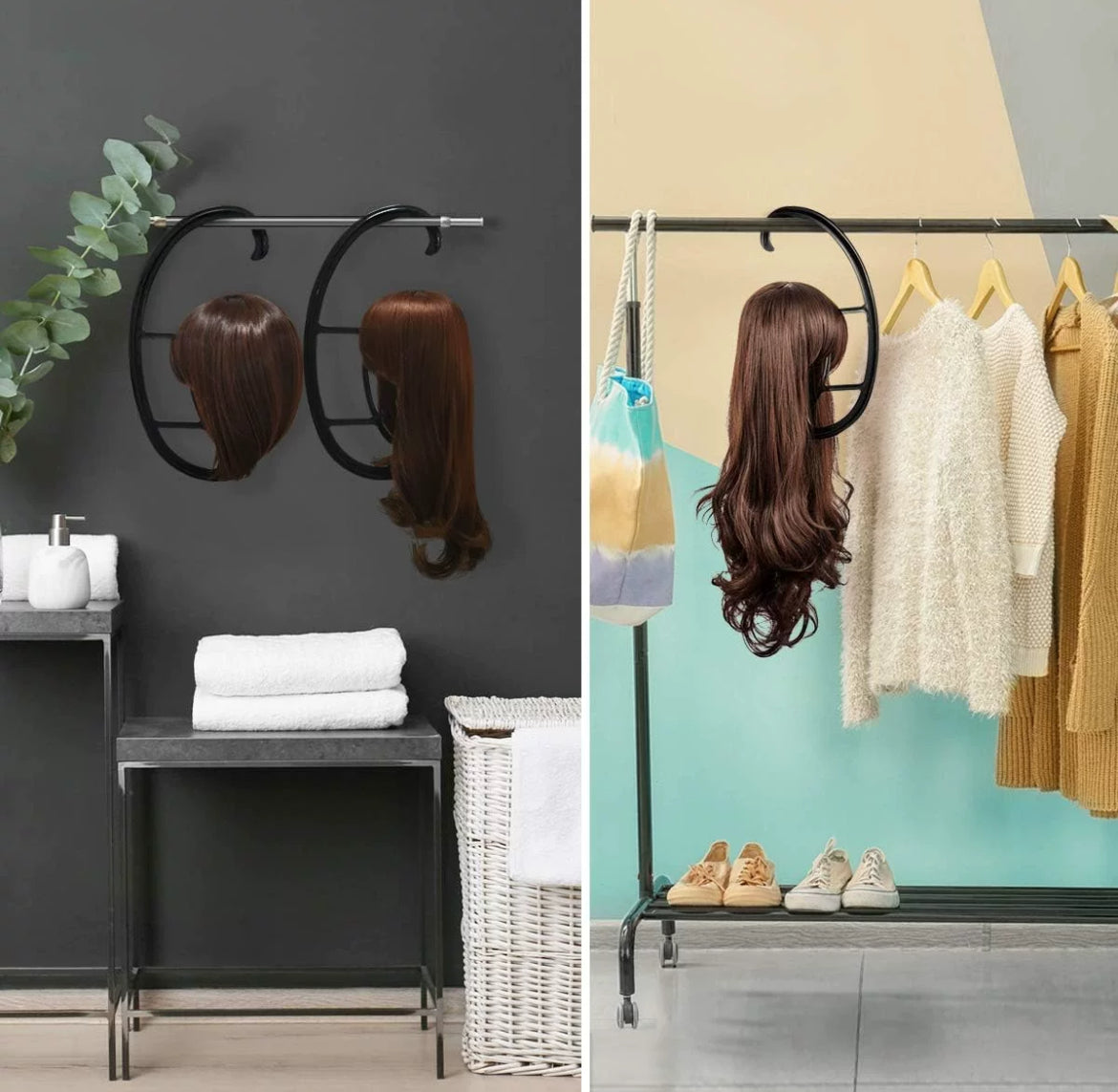 Plastic Wig Display Stand (Set of 2)