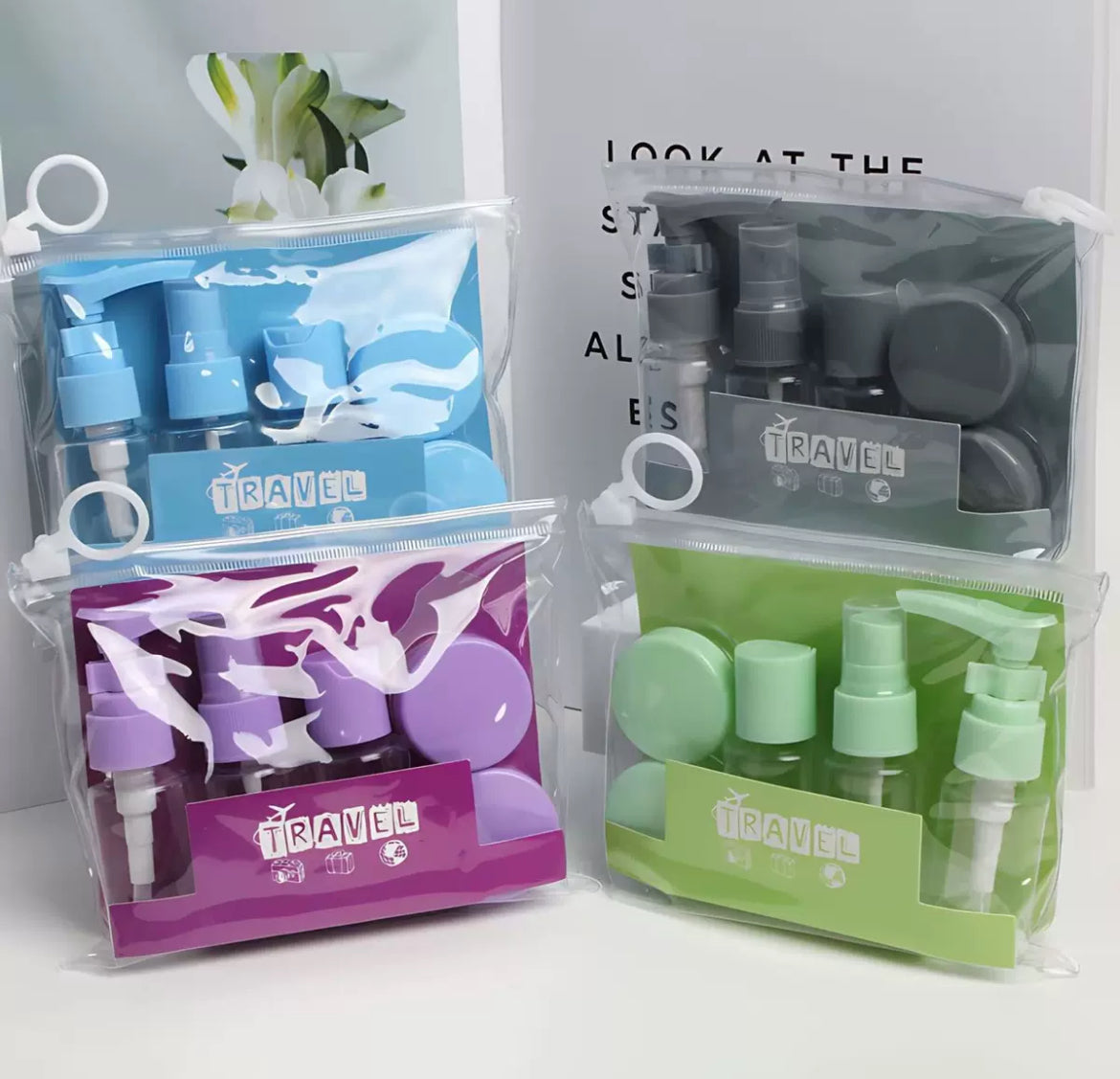 Mini 6-piece set Compact Travel Bottle set for cosmetics (30ml)