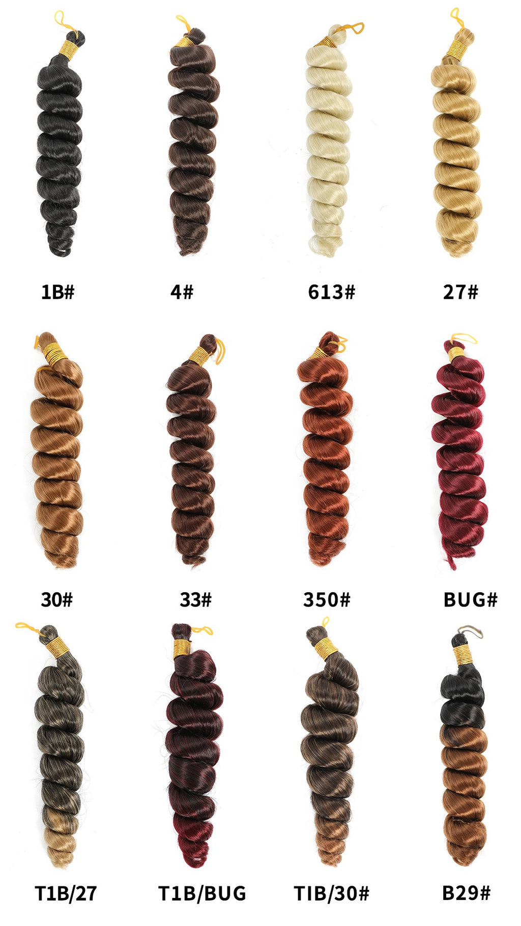 20 inches 150g Italian Curly Braids extensions: 3-4 Packs for a full head
