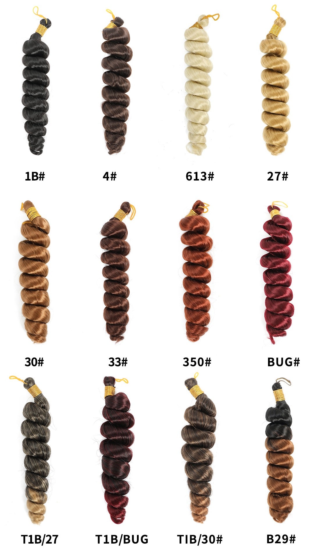 20 inches 150g Italian Curly Braids extensions: 3-4 Packs for a full head