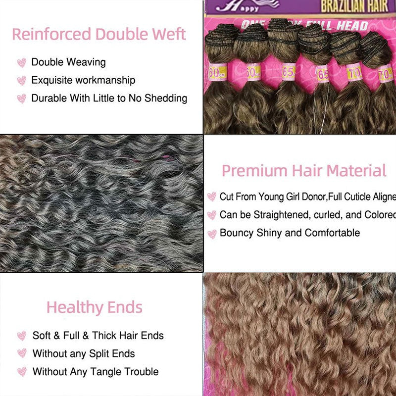 High Quality Chemical Fibre Hair with 100% Human Hair Feel: For Sew-in Braids/Ponytails (MOQ-3 Packs)