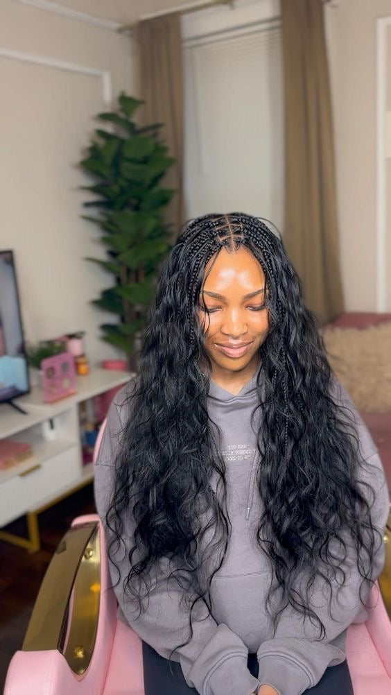 High Quality Chemical Fibre Hair with 100% Human Hair Feel: For Sew-in Braids/Ponytails (MOQ-3 Packs)