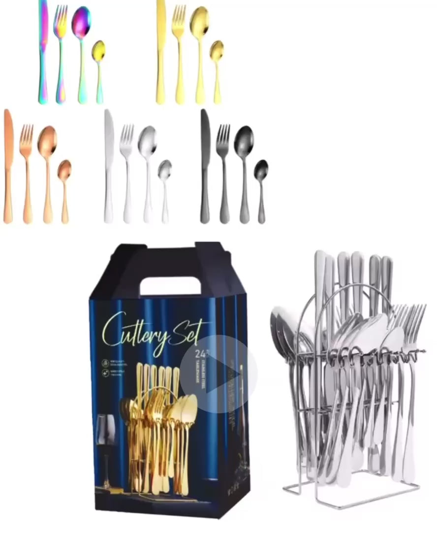 24 Pieces Premium Stainless Steel Cutlery set